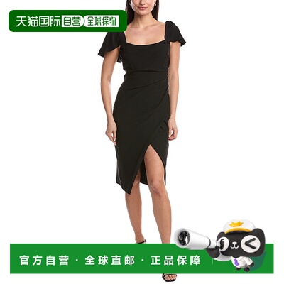 自营 Black Halo Meredith Sheath Dress - black 美国奥莱直发