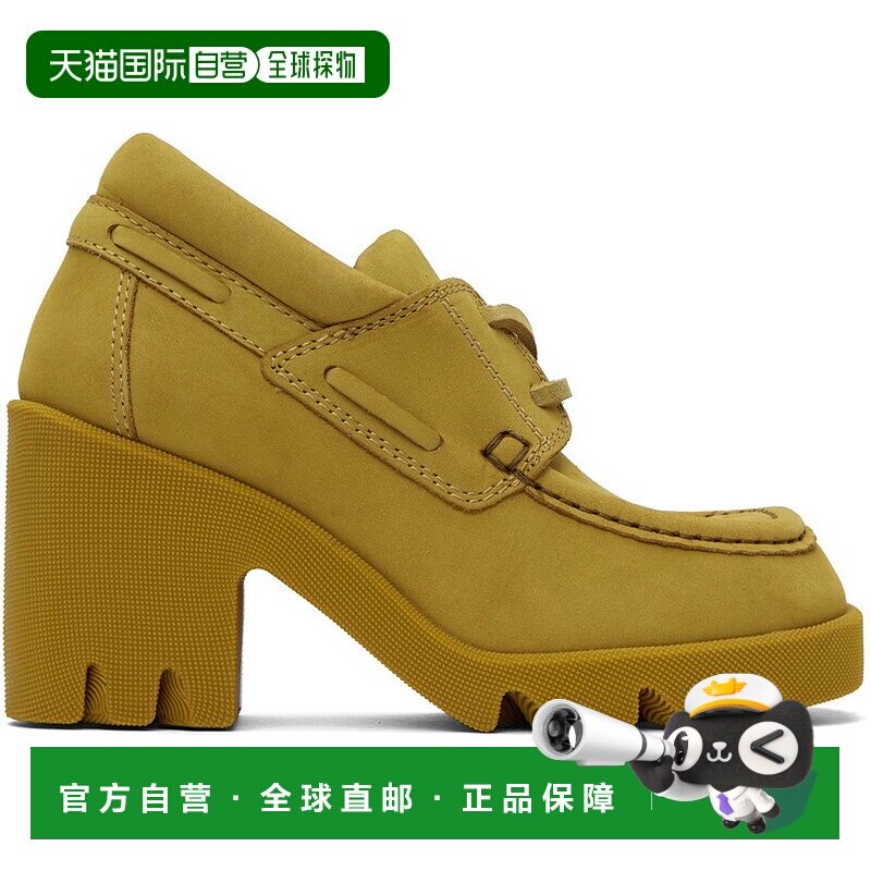 1h可退 香港直邮潮奢 Burberry 巴宝莉 女士 黄色 Stride 高跟鞋