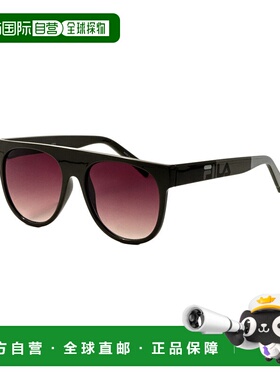 自营 Fila男式99毫米黑色太阳镜-黑色 美国奥莱直发