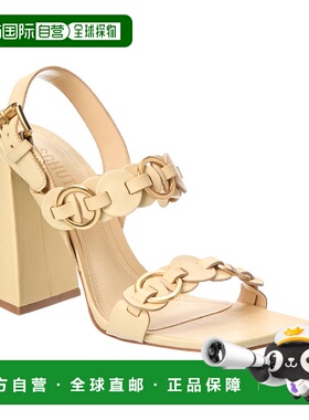 自营Schutz Selina Leather Sandal - White凉鞋 美国奥莱直发