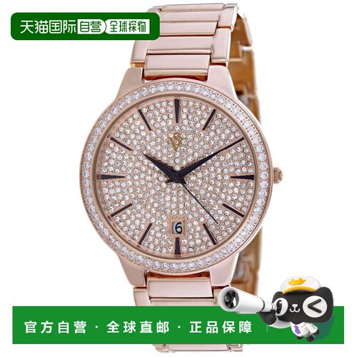 自营Christian Van Sant Women's Alessia Rose Gold Round 38mm