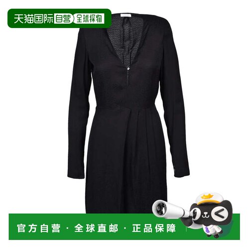 自营patrizia pepeFlared Dress Viscose - Black - black 美国奥