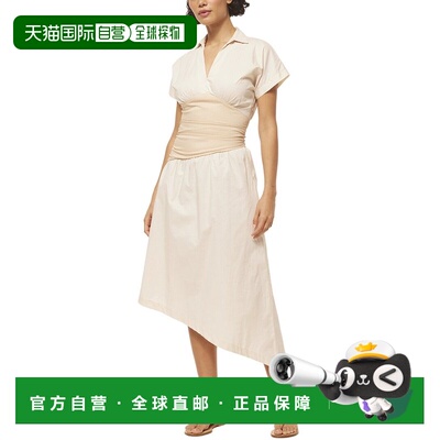 自营MISA Los Angeles Antonella Dress - white 美国奥莱直发