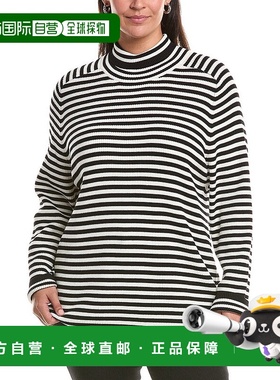 自营Marina Rinaldi Plus Enigma羊毛毛衣-黑色 美国奥莱直发