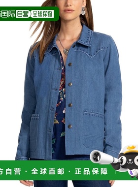 自营Johnny Was Petite Shirley Jacket - blue 美国奥莱直发