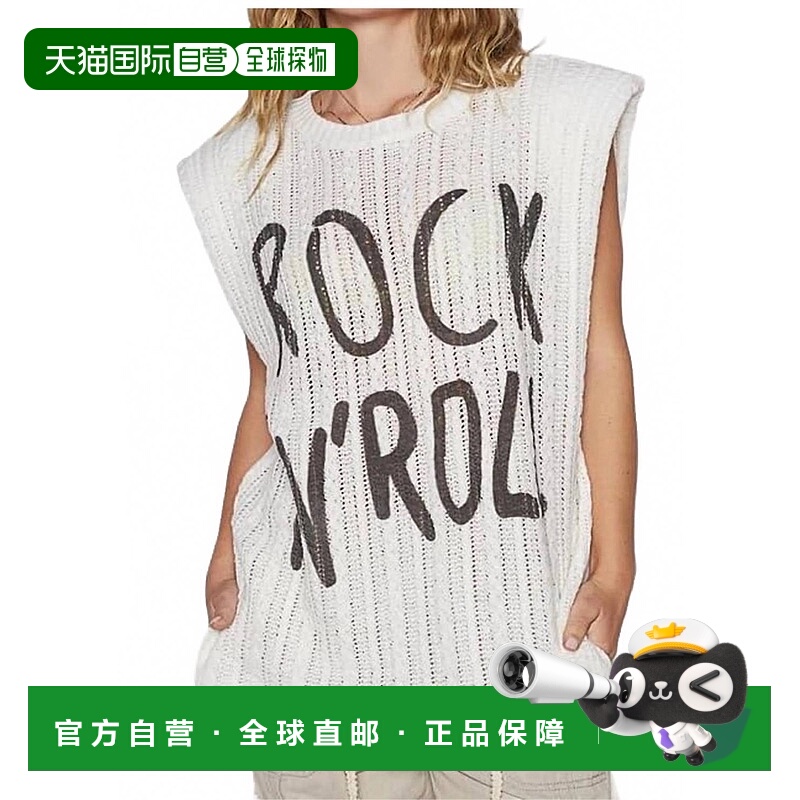 自营polRock N Roll Sleeveless Sweater In Off-White - off-whi
