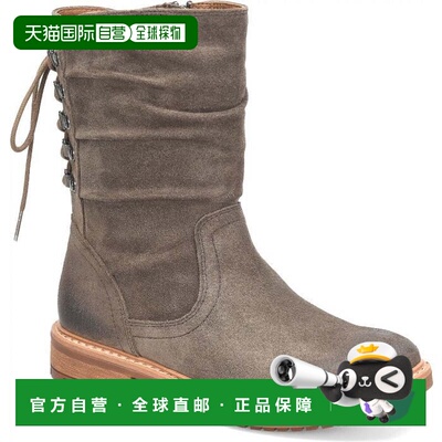 自营Sofft Leanna SF0090280女靴深色灰褐色防水脚踝KHD2611-灰色
