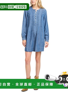 自营Faherty亚麻试衣和真Isha连衣裙-蓝色 美国奥莱直发