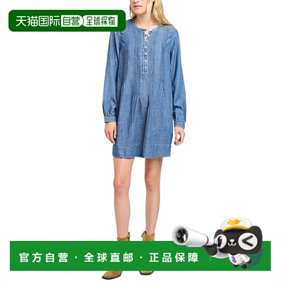 自营Faherty亚麻试衣和真Isha连衣裙-蓝色 美国奥莱直发