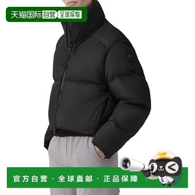 自营Canada Goose Garnet Cropped Puffer Coat - black 美国奥莱