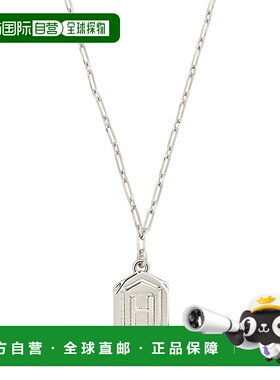 sterling foreverHexagon Tag Initial Necklace - silver-h 【美