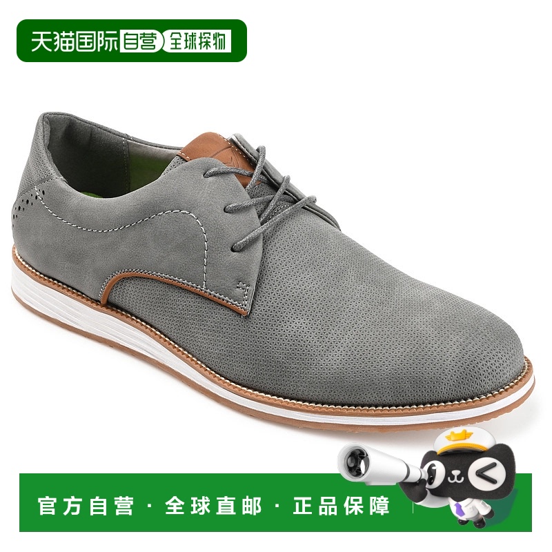 自营 Vance Co. Blaine 压花休闲正装鞋 - 灰色 美国奥莱直发男鞋