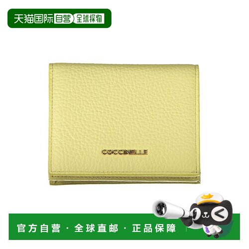 自营Coccinelle Leather Woman Women's Wallet - yellow 美国奥