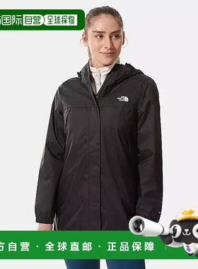 自营 The North Face Antora夹克女式黑色防水全拉链派克大衣PHC1