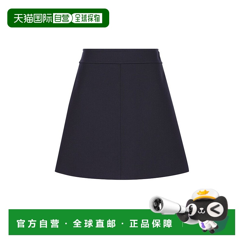 1h可退 香港直邮潮奢 Celine 思琳 女士 双层羊毛针织梯形迷你半