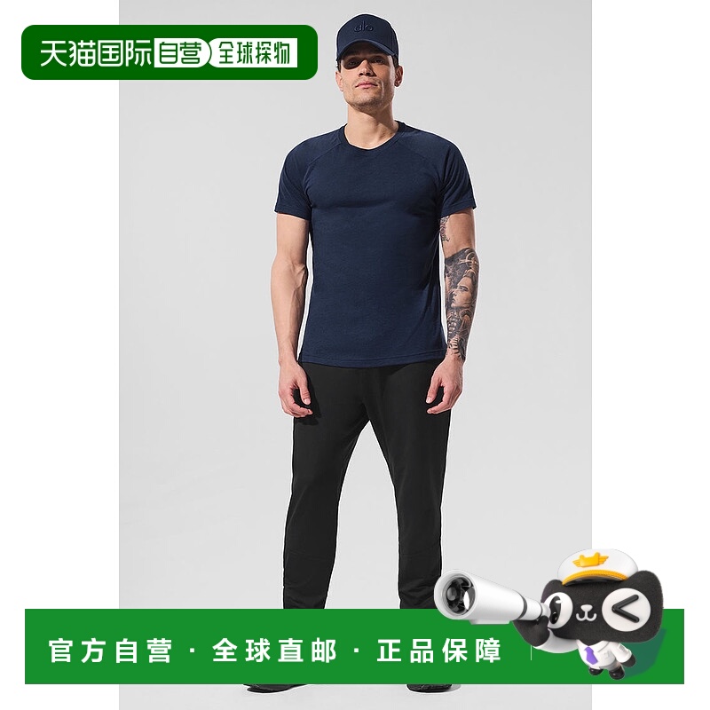 美国直邮AloYoga瑜伽男士插肩舒适T恤M1133R短袖修身