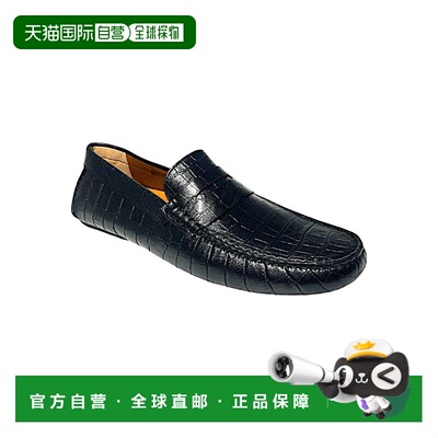 自营Bally Dreamer 6301195 Men's Black Calf Embossed Leather