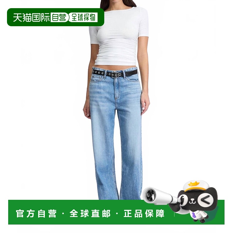 自营rag & boneWomen's Luca Shirred Short Sleeve Top In White