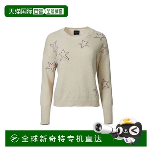 美国奥莱直发 together灰褐色Intarsia针织棉毛衣 自营