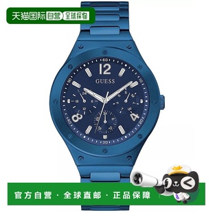 自营Guess Men's Scope Multifunction Blue Dial Watch - blue
