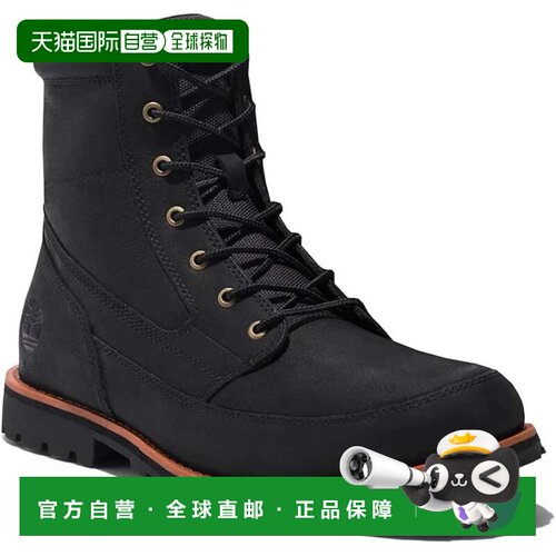 自营Timberland Attleboro Mid TB0A657D0151男士黑色皮革踝靴TF9