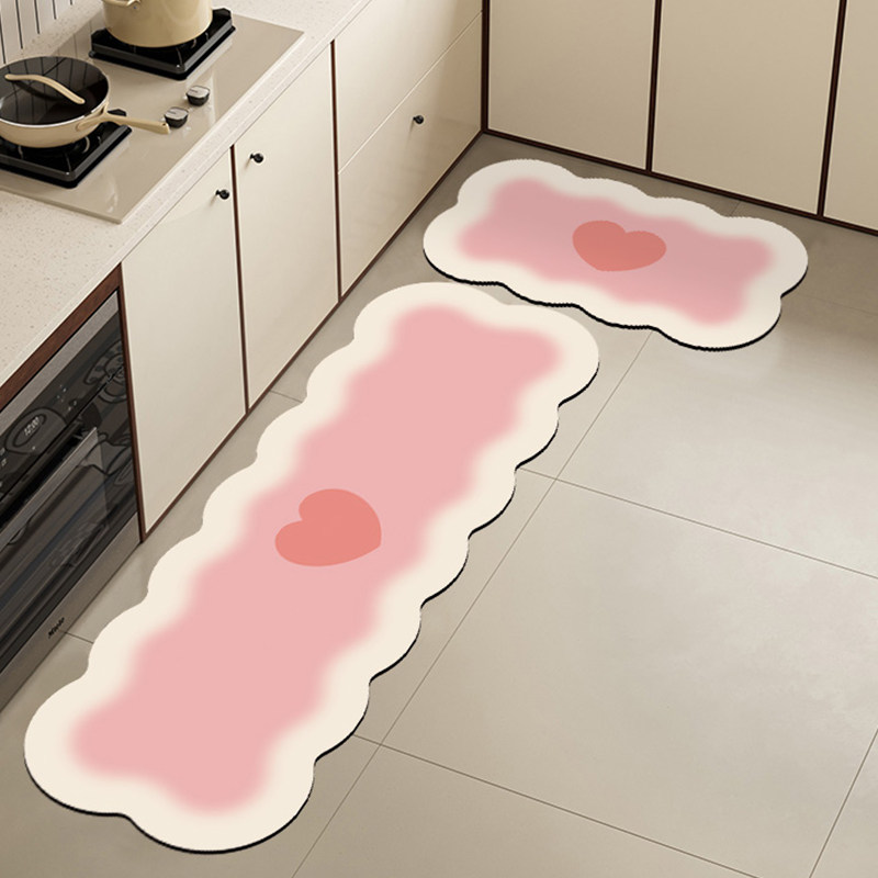 厨房专用地垫硅藻泥免洗长条家用吸水吸油卫生间防滑脚垫地毯新款,居家布艺,厨房地垫,淘宝优惠券,粉丝福利购,淘宝优惠卷