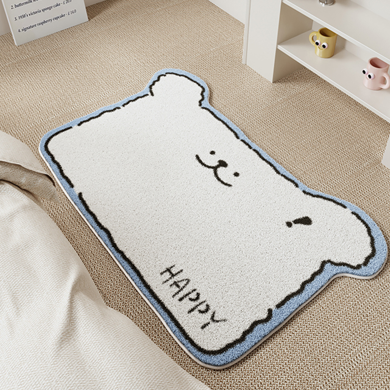 床边毯ins风女孩儿童房卧