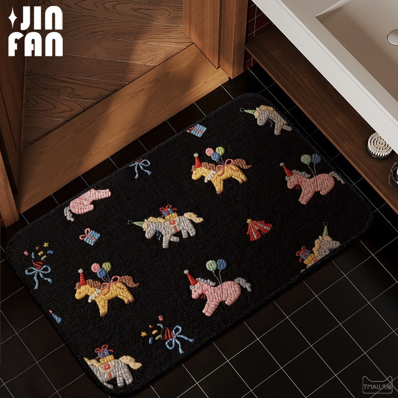 仿亚麻厨房卫生间浴室厕所吸水门口地垫防滑脚垫地毯加厚速干耐脏,居家布艺,家用脚垫,淘宝优惠券,粉丝福利购,淘宝优惠卷