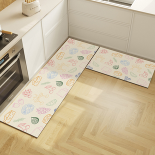 新款 厨房地垫家用专用吸水防滑防摔脚垫可擦免洗硅藻泥长条脚垫子