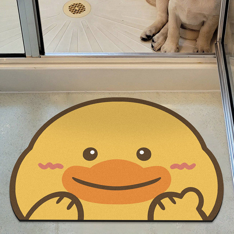卡通硅藻泥吸水软垫卫生间速干门口地垫防滑浴室脚垫卫浴厕所地毯,居家布艺,家用脚垫,淘宝优惠券,粉丝福利购,淘宝优惠卷