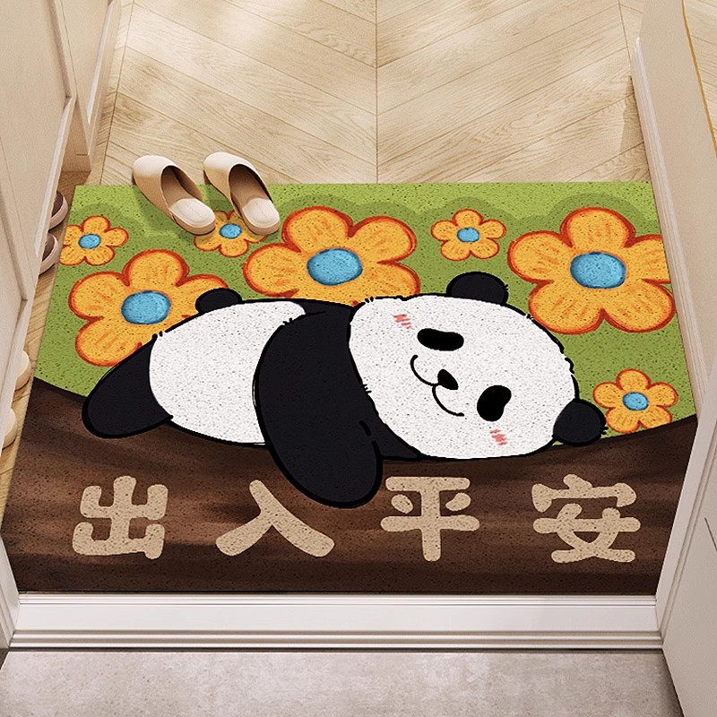 卡通可爱入户门地垫丝圈丝圈