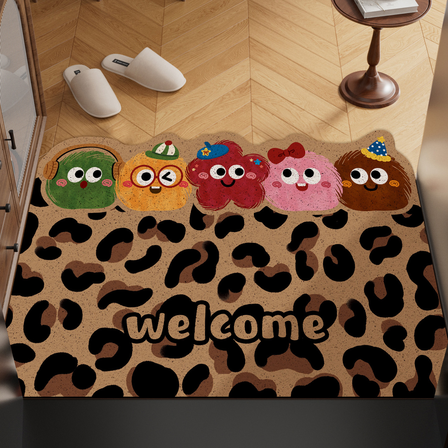 卡通入户趣味入户门丝圈地垫