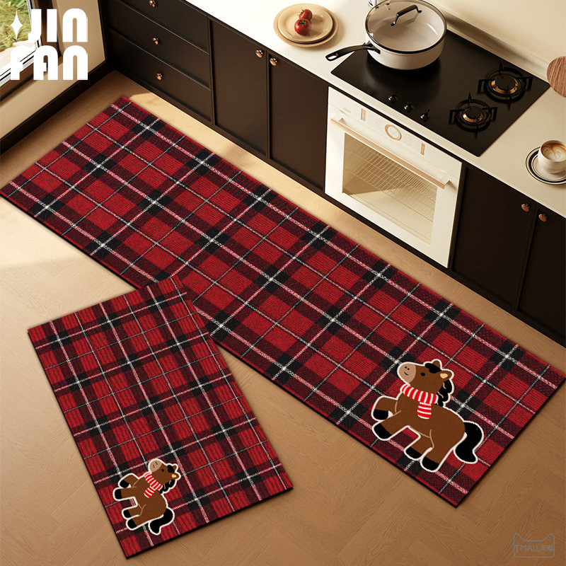 复古厨房地垫防滑防油可擦免洗硅藻泥吸水垫家用耐脏脚垫长条地毯,居家布艺,厨房地垫,淘宝优惠券,粉丝福利购,淘宝优惠卷