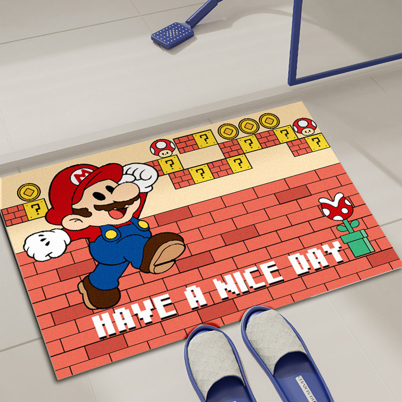 卡通软硅藻泥浴室吸水地垫卫生间门口防滑脚垫洗手间门垫厕所地毯,居家布艺,家用脚垫,淘宝优惠券,粉丝福利购,淘宝优惠卷