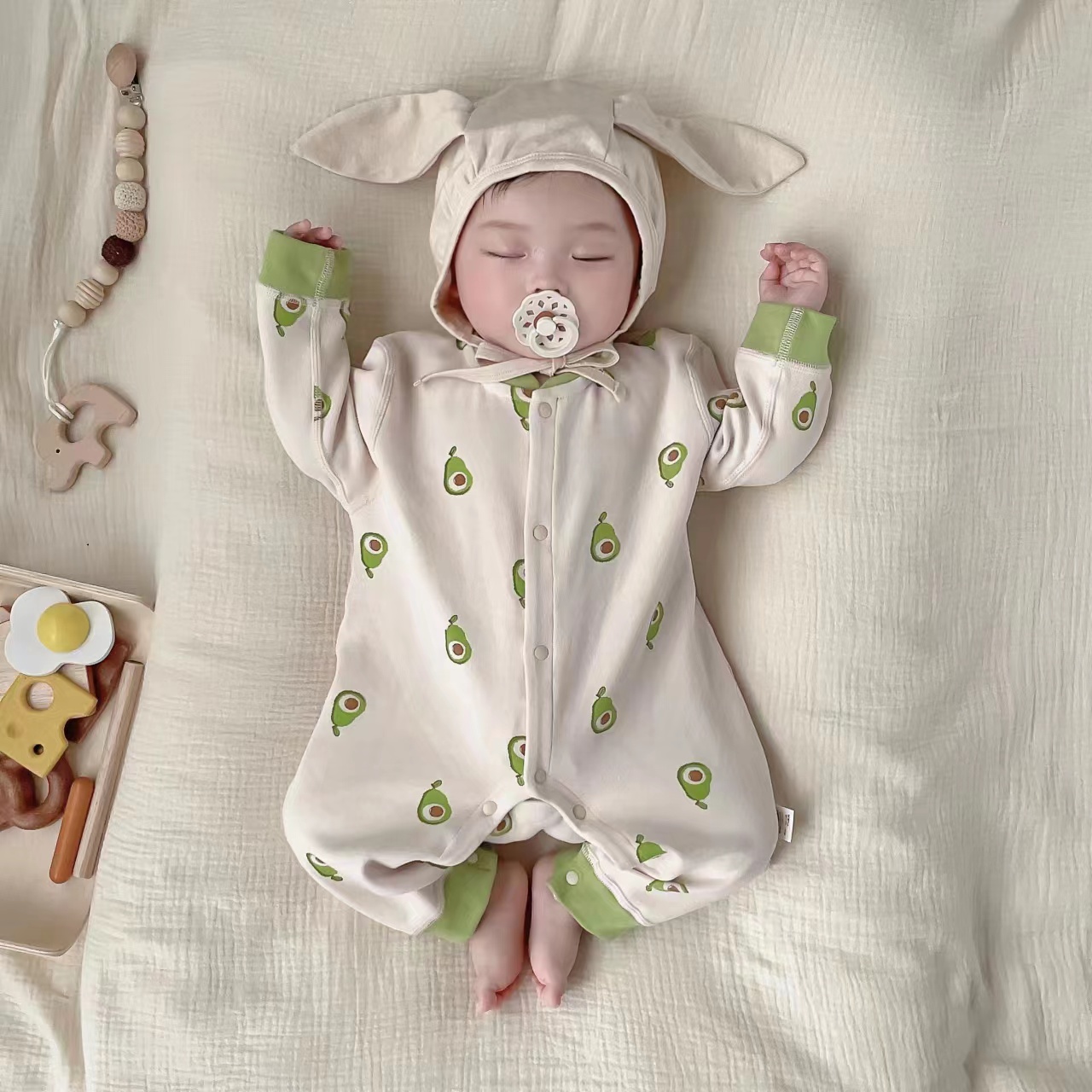 春秋季睡衣长袖超萌婴儿连体衣