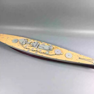 川渝军模 1:350 北卡罗来纳号战列舰 木甲板 含锚链 CY350024