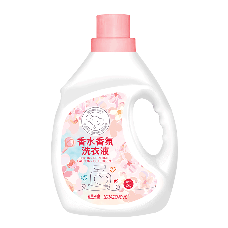NF云朵小象2kg瓶装香水香氛洗衣液去污留香无磷家庭装官方旗舰店
