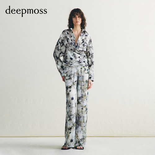 deepmoss霜野银辉交叠衬衫长裤