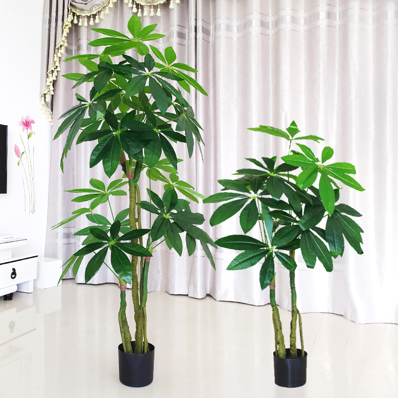 发财树落地盆栽塑料客厅仿真植物