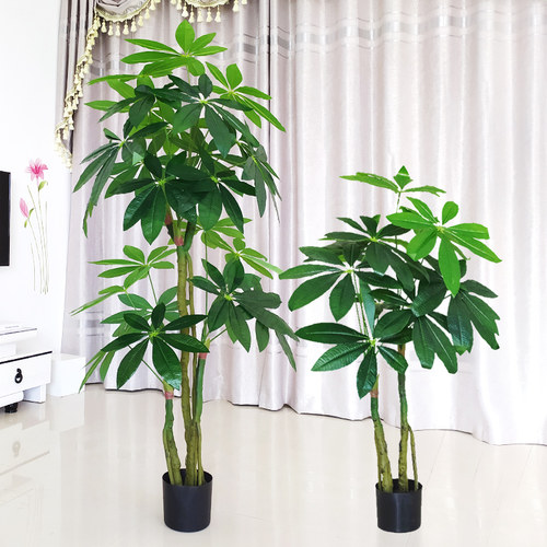 发财树落地盆栽塑料客厅仿真植物