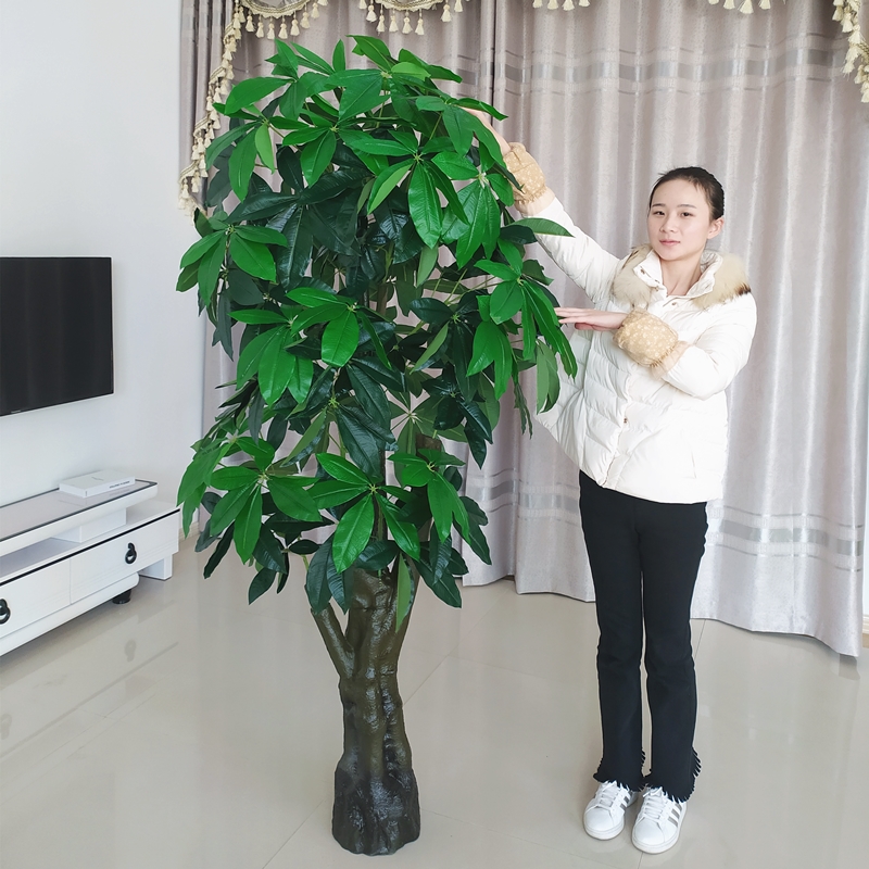 假花仿真发财树装饰植物室内假盆栽客厅花大型落地树绿植塑料盆景-封面