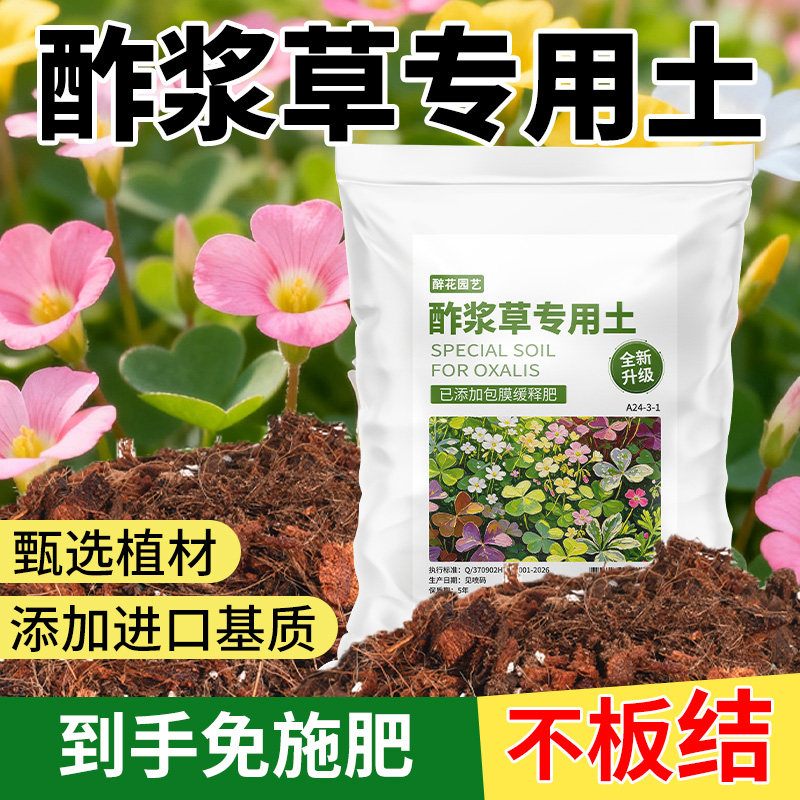 醉花酢浆草营养土球根宿根土壤早花糖果盒火蕨火星家用养花卉土