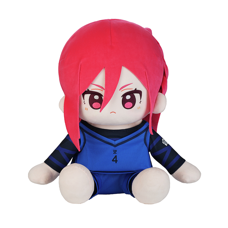 thumbnail for minidoll blue prison animation huhu sitting doll official genuine blue lock 40cm cotton doll