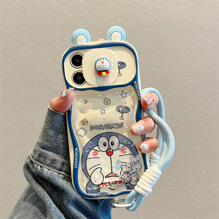 卡巴顿 适用苹果15手机壳17pro新款iphone16promax小众带挂绳14pro男女13解压11超好看12流沙减压15plus软套