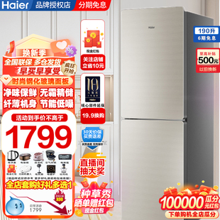 BCD 海尔 190WDCO双门小型冰箱风冷无霜家用节能两门电冰箱 Haier