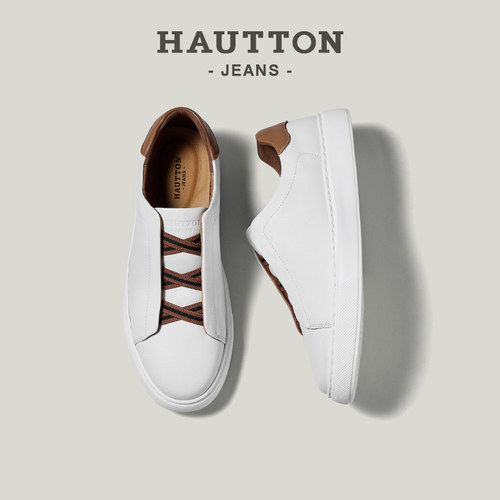 HauttonJeans休闲百搭小白鞋男款