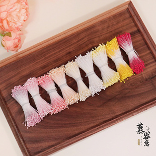 手工仿真花蕊｜diy材料非遗绒花古风发簪进口翻糖花心超细头