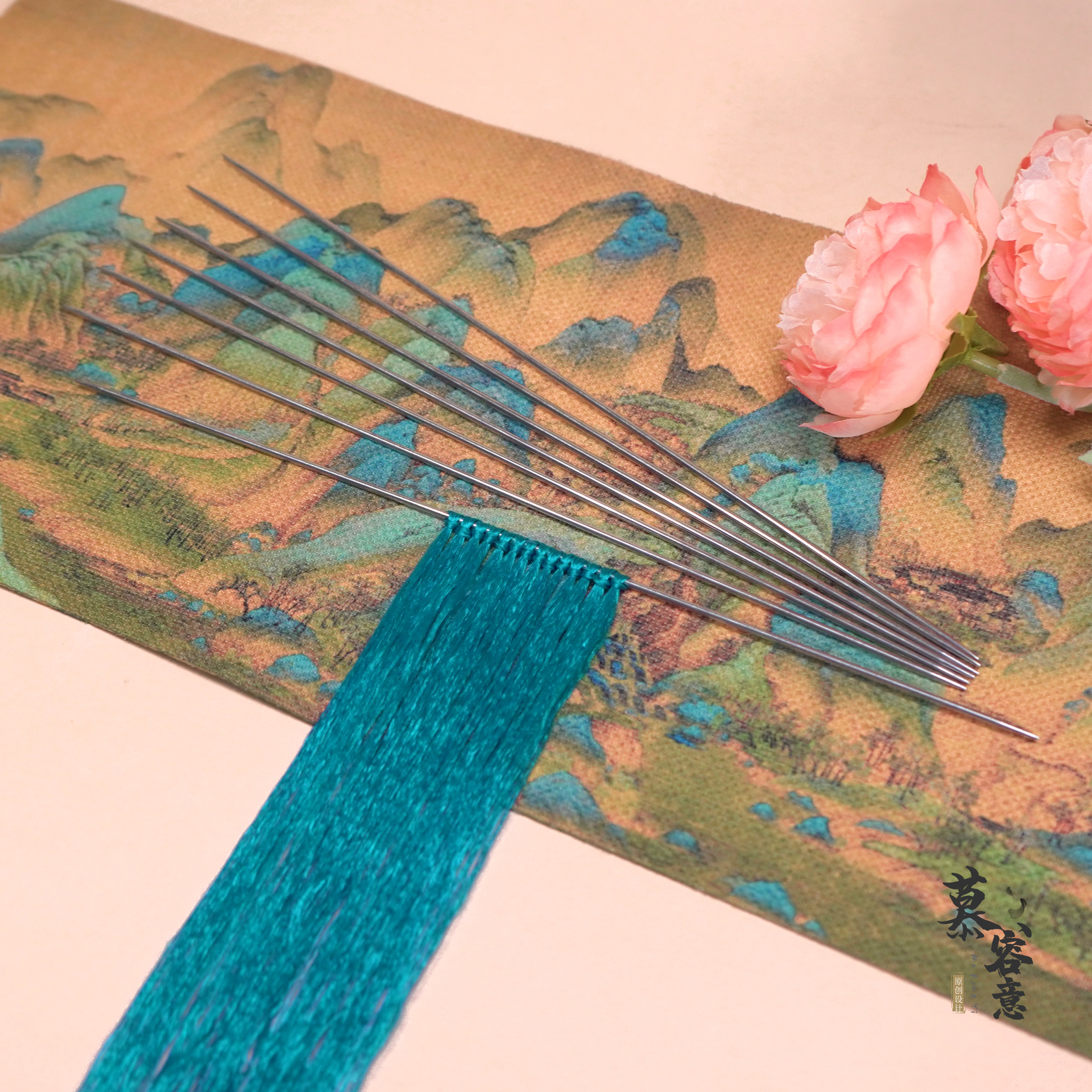 排线神器｜长绒条专用排绒杆毛衣针非遗绒花diy工具