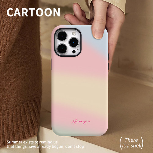 渐变粉色适用opporeno11手机壳新款reno10/9/8/7/6保护壳se/pro/pro+磨砂oppofindx7/x6/x5/x3防摔小众卡通