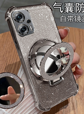 适用红米note11TPro手机壳小米redminote11t保护pro十硅胶套5G气囊全包防摔redmi透明软女tpor加高级感带支架